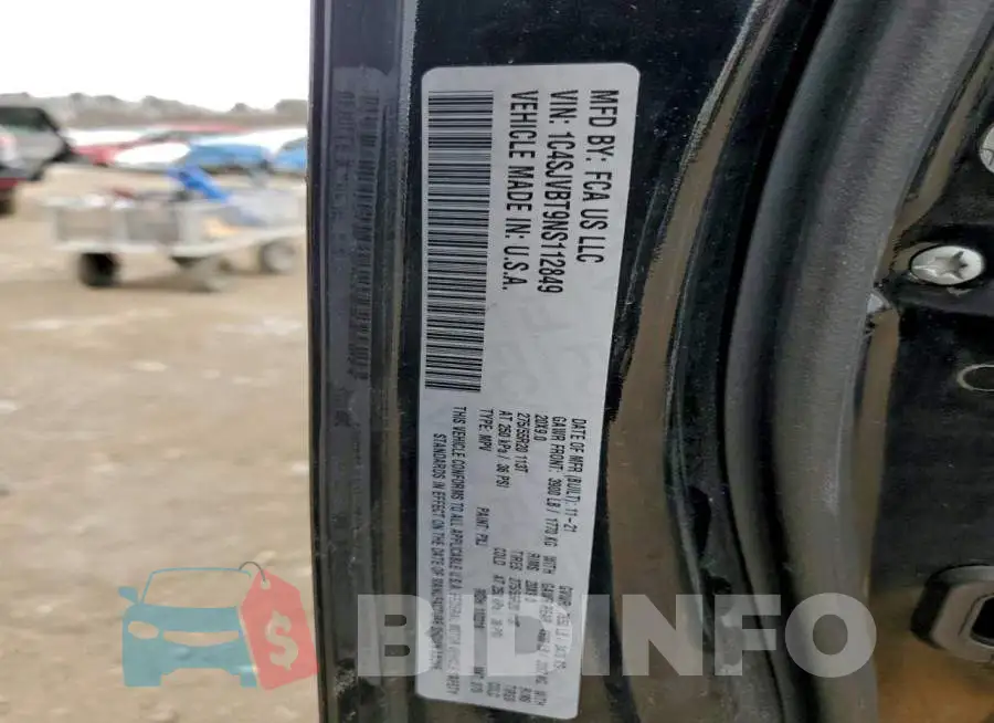 1C4SJVBT9NS112849 Photo# 13
