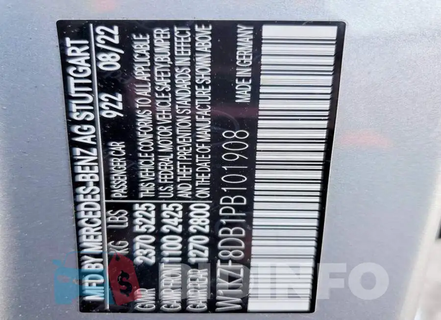 W1KZF8DB1PB101908 Photo# 12