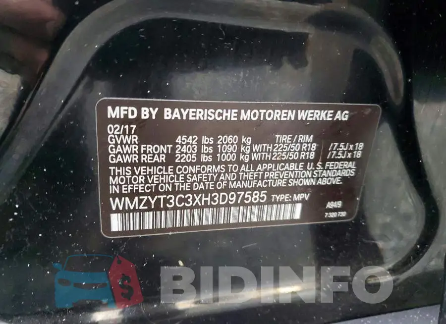 WMZYT3C3XH3D97585 Photo# 14