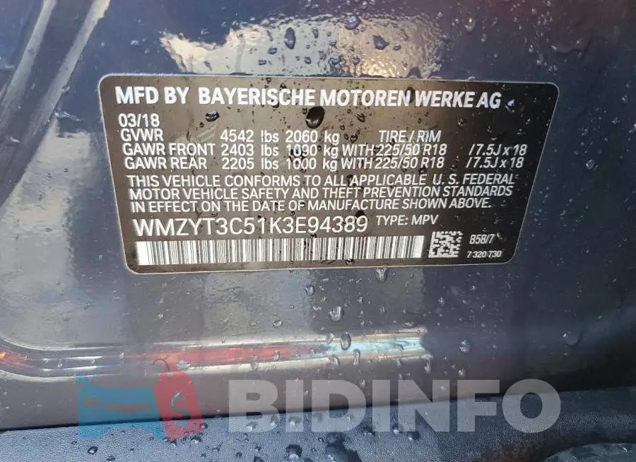 WMZYT3C51K3E94389 Photo# 13