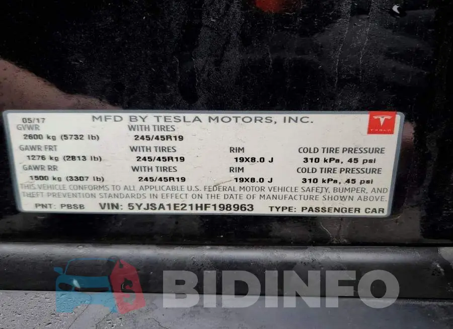 5YJSA1E21HF198963 Photo# 12