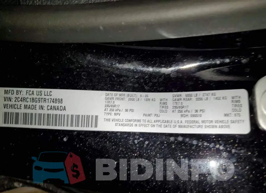 2C4RC1BG9TR174898 Photo# 13