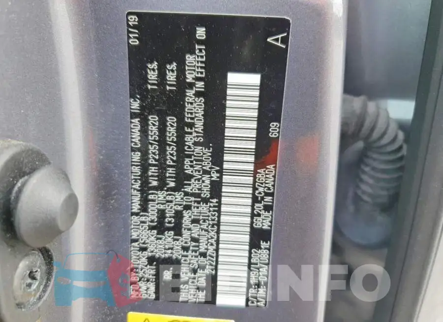 2T2ZZMCA2KC133114 Photo# 14