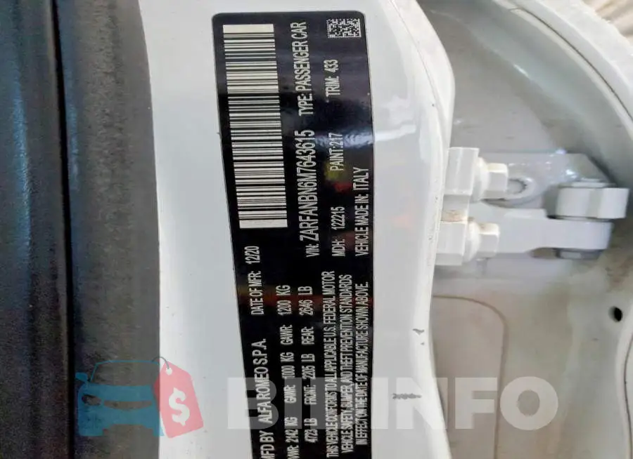 ZARFANBN6M7643615 Photo# 12