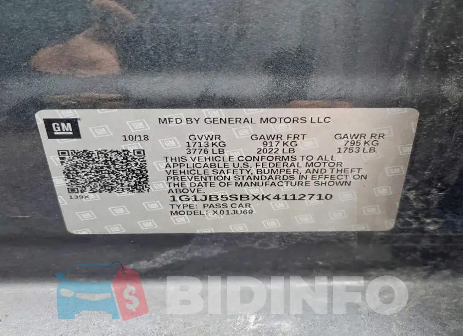 1G1JB5SBXK4112710 Photo# 12