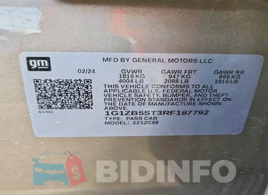 1G1ZB5ST3RF187792 Photo# 12