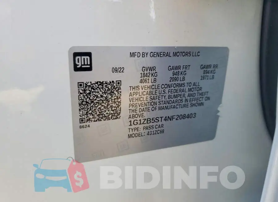 1G1ZB5ST4NF208403 Photo# 13