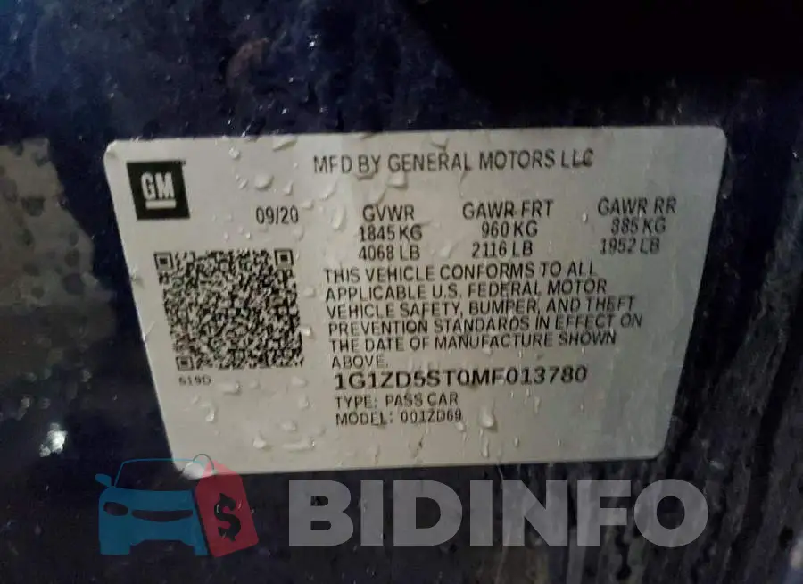 1G1ZD5ST0MF013780 Photo# 12