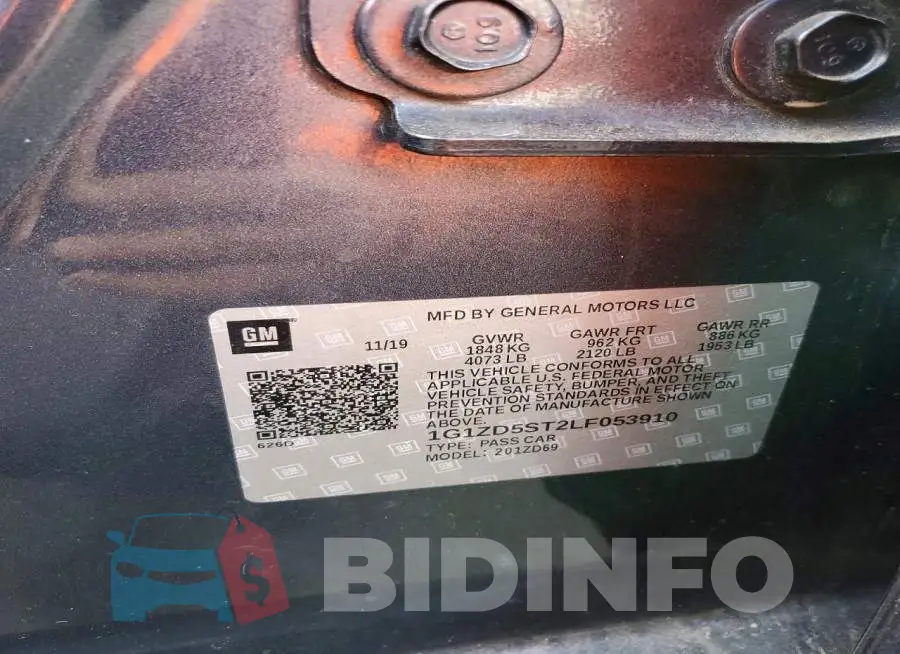 1G1ZD5ST2LF053910 Photo# 12