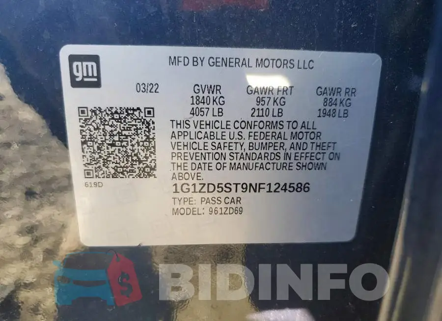 1G1ZD5ST9NF124586 Photo# 12