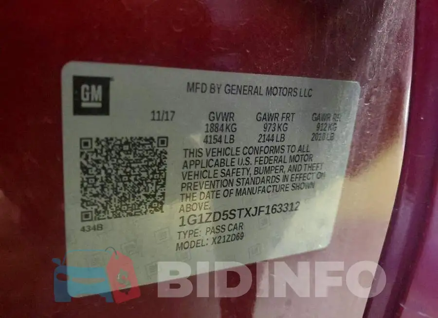 1G1ZD5STXJF163312 Photo# 12