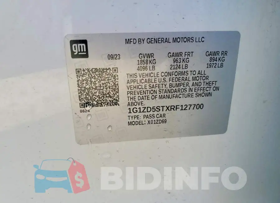 1G1ZD5STXRF127700 Photo# 12