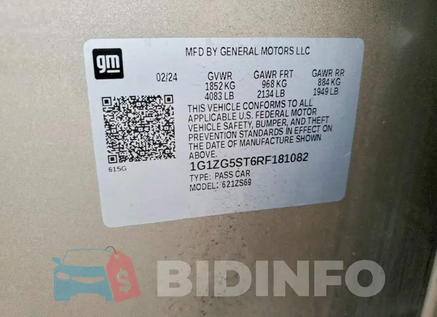 1G1ZG5ST6RF181082 Photo# 12