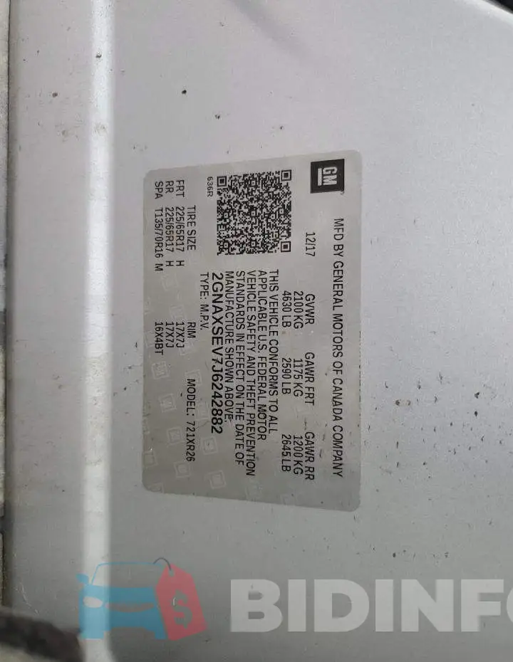 2GNAXSEV7J6242882 Photo# 13