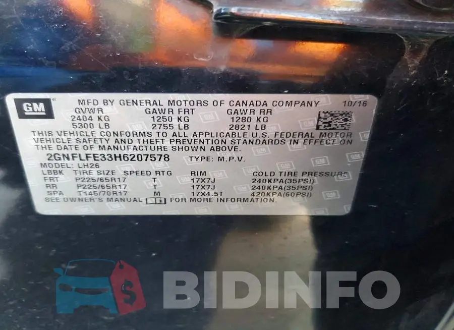 2GNFLFE33H6207578 Photo# 13