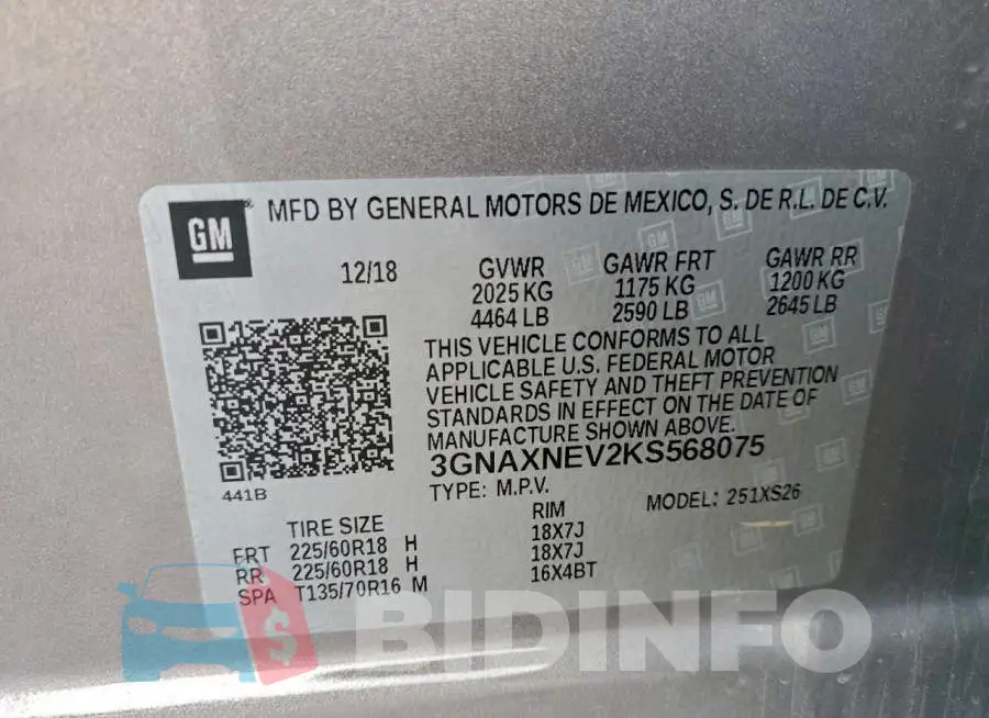 3GNAXNEV2KS568075 Photo# 13