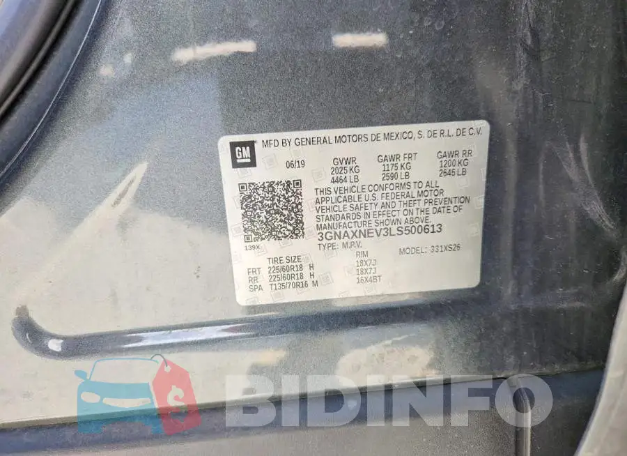 3GNAXNEV3LS500613 Photo# 13