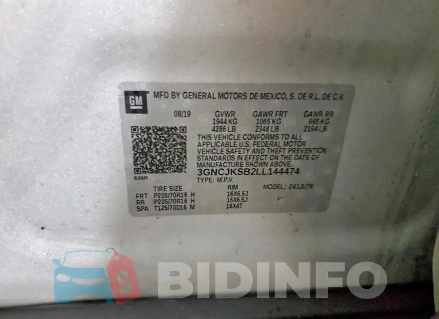 3GNCJKSB2LL144474 Photo# 13
