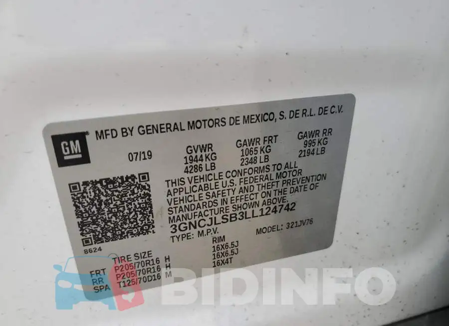 3GNCJLSB3LL124742 Photo# 13