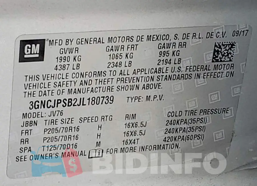 3GNCJPSB2JL180739 Photo# 14