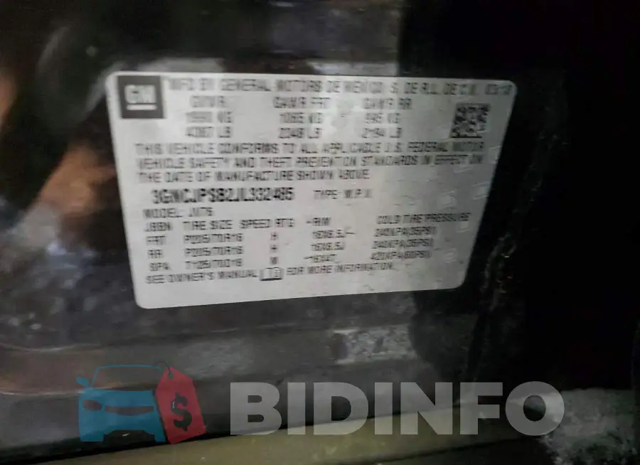 3GNCJPSB2JL332485 Photo# 13