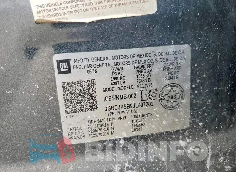 3GNCJPSB9JL407201 Photo# 13
