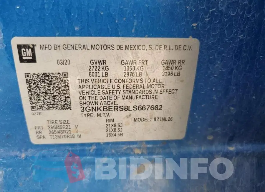 3GNKBERS8LS667682 Photo# 14