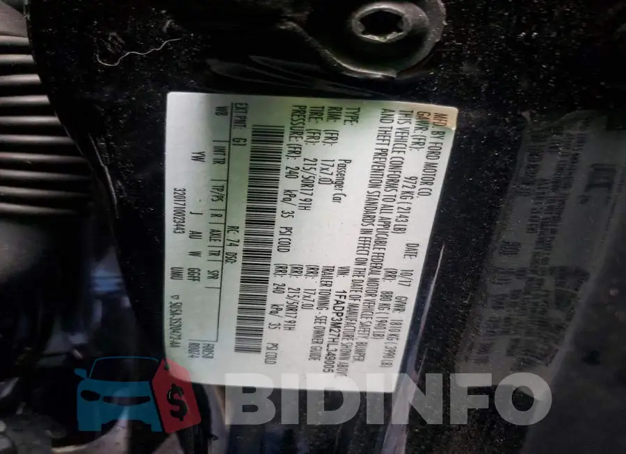 1FADP3M27HL349005 Photo# 12