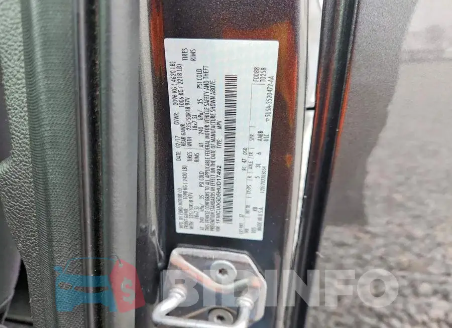 1FMCU0GD5HUD17492 Photo# 12