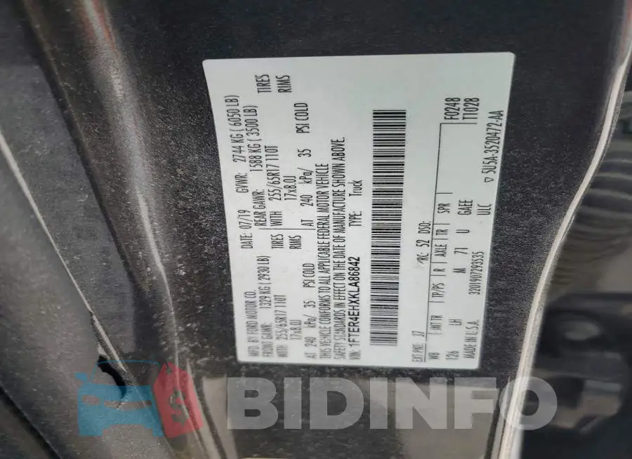 1FTER4EHXKLA86842 Photo# 12