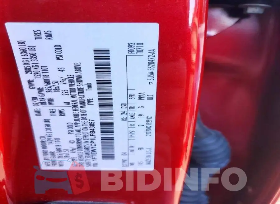 1FTEW1CP1LFB43057 Photo# 13