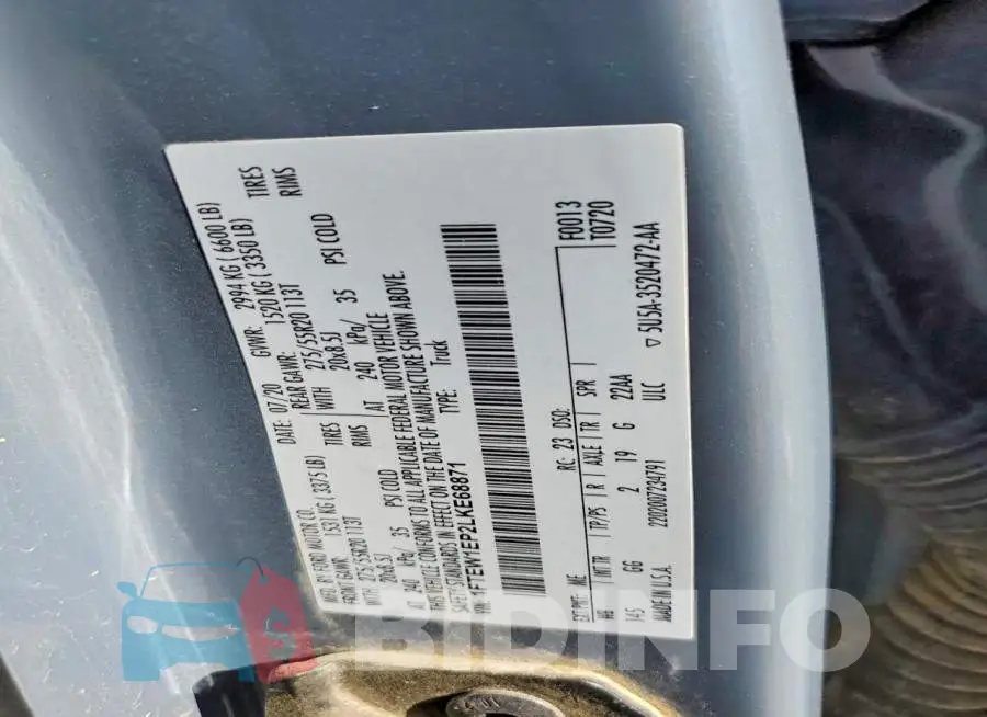 1FTEW1EP2LKE68871 Photo# 12
