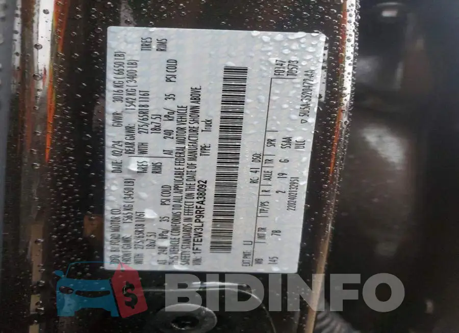 1FTEW3LP9RFA38092 Photo# 12