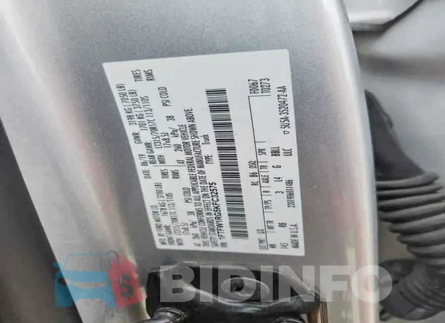 1FTFW1RG5KFC32575 Photo# 13