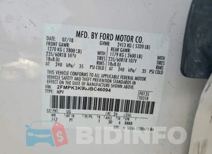 2FMPK3K90JBC46094 Photo# 13