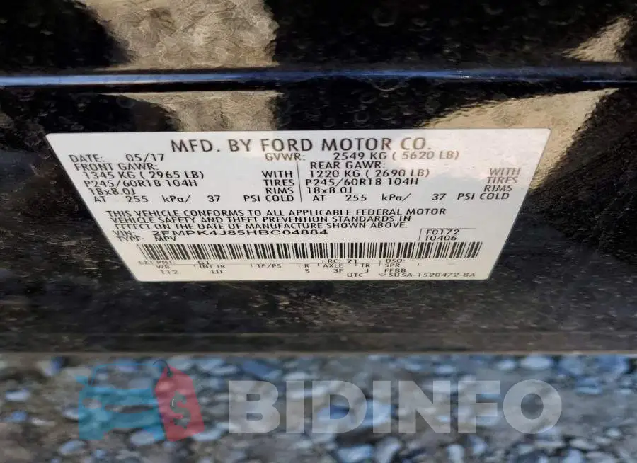 2FMPK4J85HBC04884 Photo# 12
