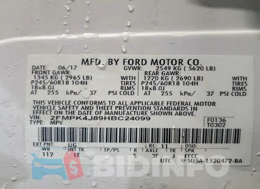 2FMPK4J89HBC24099 Photo# 13