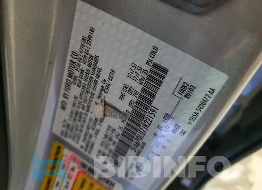 3FA6P0LU7JR221591 Photo# 12