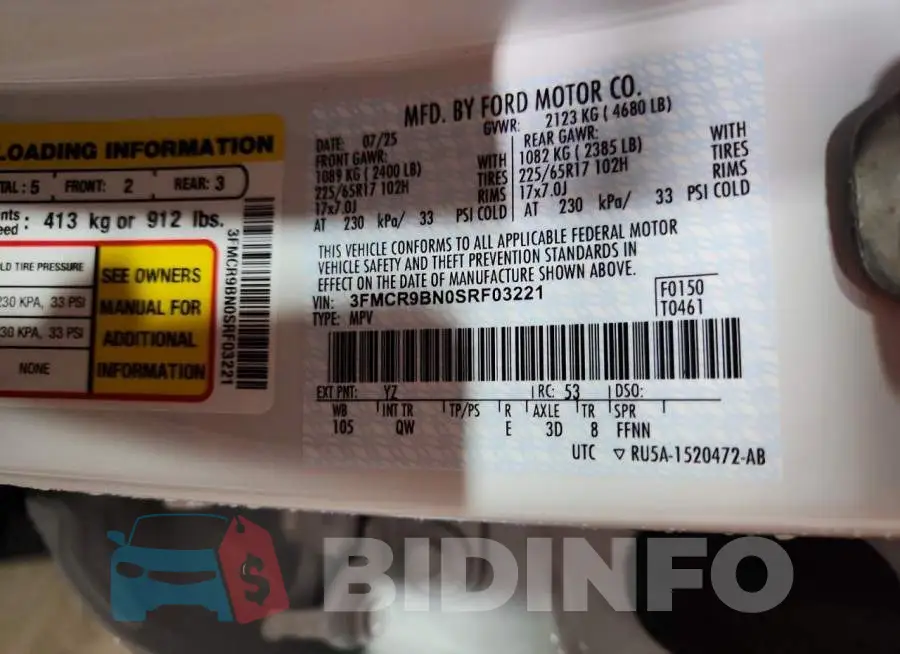 3FMCR9BN0SRF03221 Photo# 12