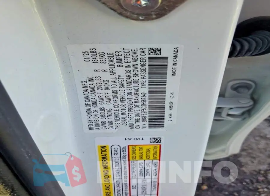 2HGFE2F50SH567349 Photo# 12