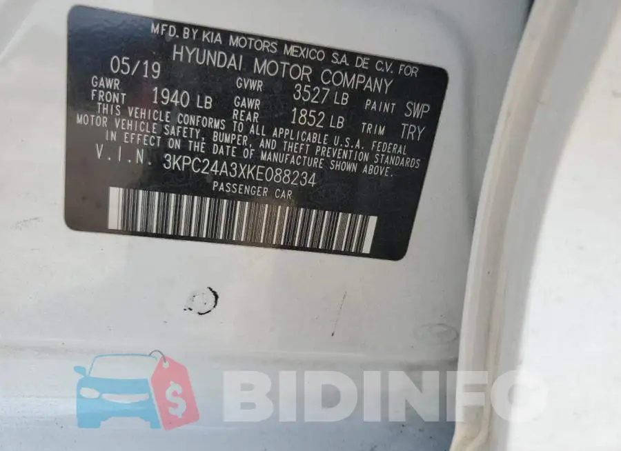 3KPC24A3XKE088234 Photo# 12
