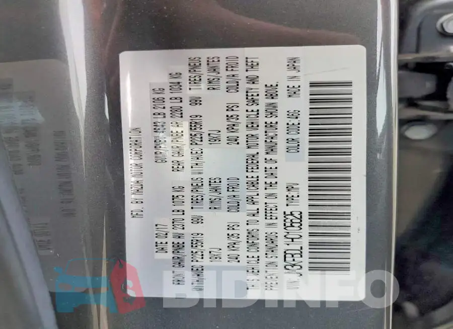 JM3KFBDL1H0105625 Photo# 14
