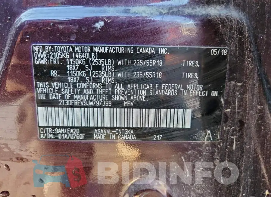 2T3DFREV9JW797399 Photo# 14