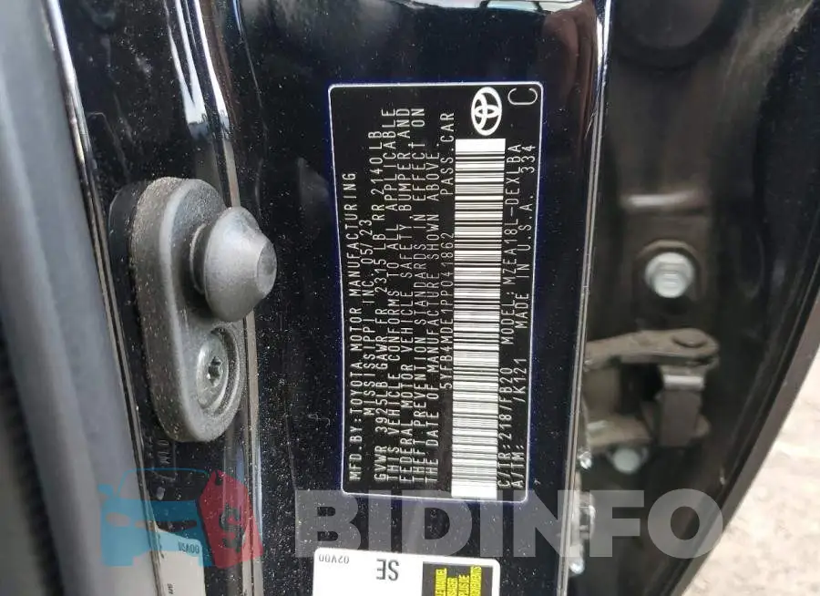 5YFB4MDE1PP041862 Photo# 12