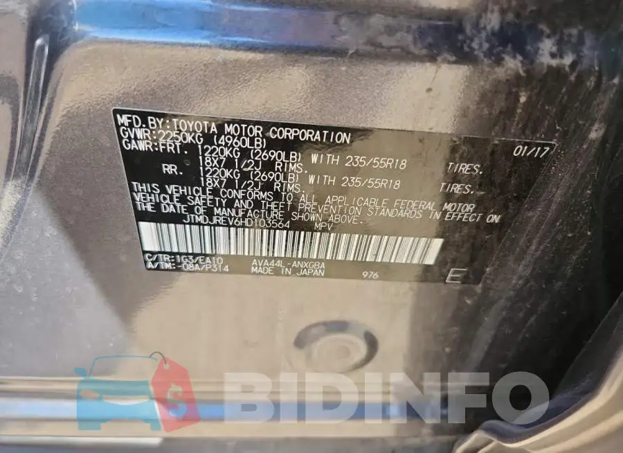 JTMDJREV6HD103564 Photo# 12