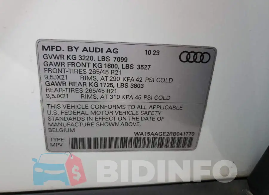 WA15AAGE2RB041770 Photo# 14