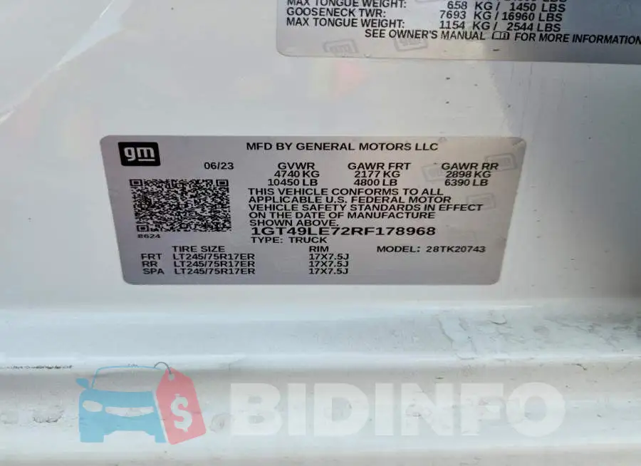 1GT49LE72RF178968 Photo# 12
