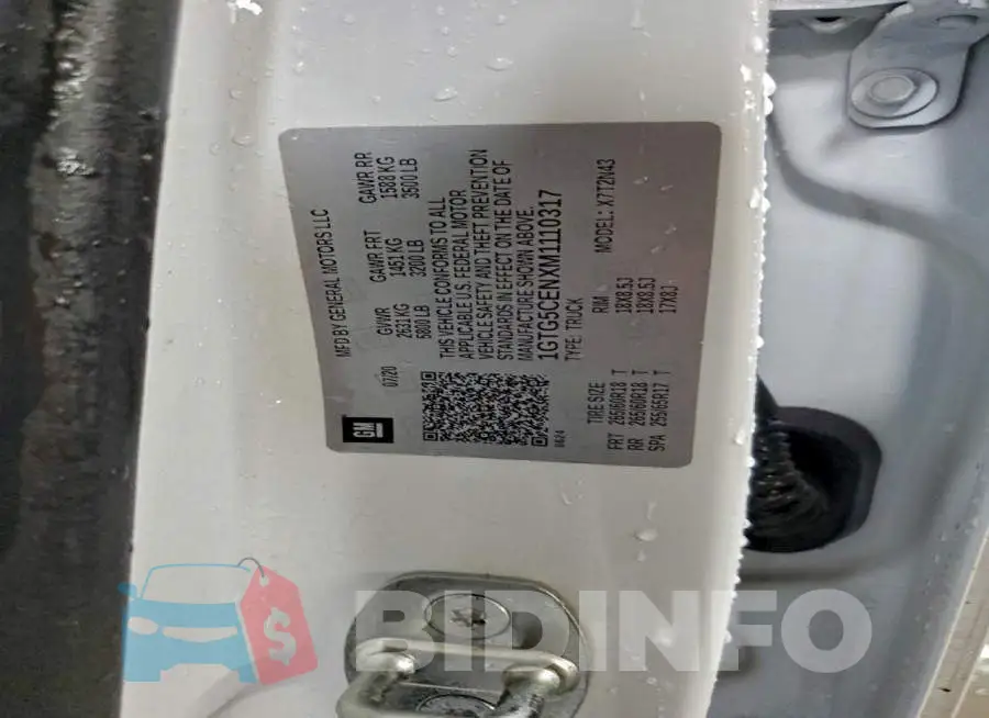 1GTG5CENXM1110317 Photo# 12