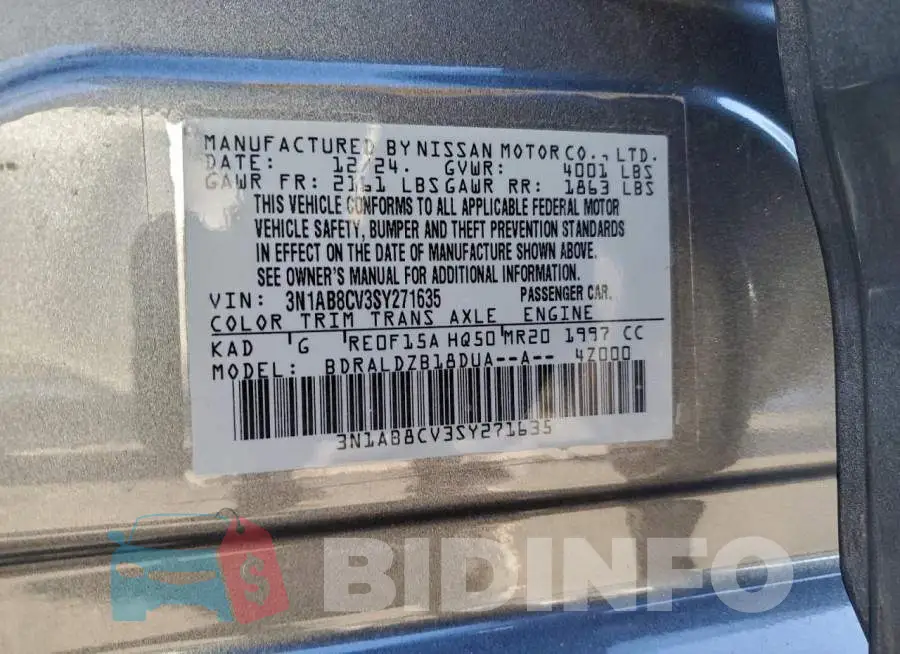 3N1AB8CV3SY271635 Photo# 13