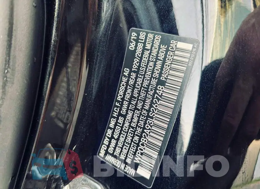WP0CB2A93LS262748 Photo# 10